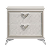 Audra - Nightstand - Gold / Silver / Champagne