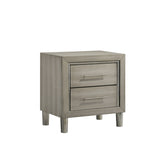 Lennox - 2 Drawer Nightstand - Gray