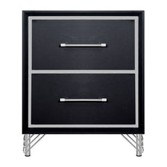 Ava - 2 Drawer Nightstand - Ebony