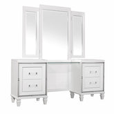 Tamsin - Vanity Dresser With Mirror - White