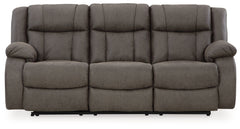 First Base - Reclining Sofa - Gunmetal