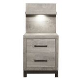 Zephyr - Nightstand With Wall Panel