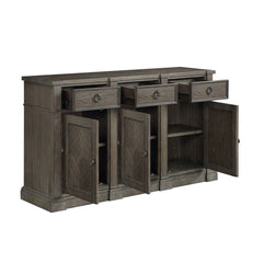 Sarasota - Server With 3 Drawers And 3 Doors - Brown