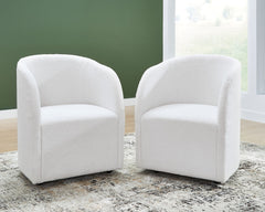 Rowanbeck - Dining Upholstered Arm Chair (Set of 2) - Ivory