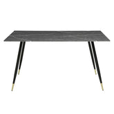 Clemente - Dining Table - Black / Dark Gray