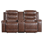 Putnam - Power Double Reclining Loveseat With Center Console, Receptacles And USB Ports