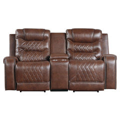 Putnam - Power Double Reclining Loveseat With Center Console, Receptacles And USB Ports