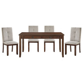 Binghampton - 5 Piece Dining Room Set (Table & 4 Side Chairs) - Moonstone