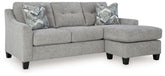 Keenelynn - Sofa Chaise - Nickel