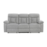 Jules - Double Reclining Sofa - Gray