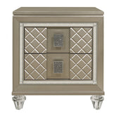 Loudon - Nightstand - Gold / Silver / Champagne