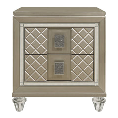 Loudon - Nightstand - Gold / Silver / Champagne
