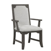 Lisbon - Dining Arm Chair (Set of 2) - Gray