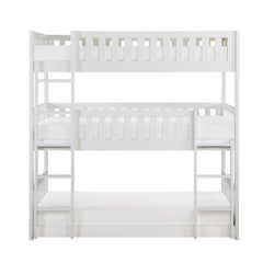 Galen - Triple Bunk Bed - White