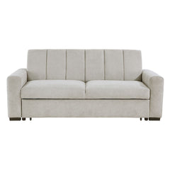 Michah - Convertible Sofa With Pull-Out Bed - Light Gray