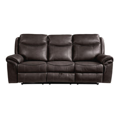 Aram - Double Reclining Sofa With Center Drop-Down Cup Holders, Receptacles, Hidden Drawer And USB Ports