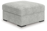 Cuddle Plush - Oversized Accent Ottoman - Arctic