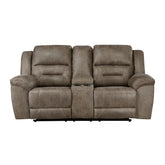 Hazen - Double Reclining Loveseat With Center Console - Brown