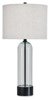 Kerrbrook - Glass Table Lamp - Clear / Black