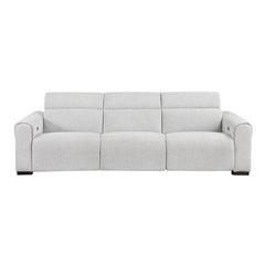 McPherson - Power Double Reclining Sofa With Power Headrests, Charging Ports - Cloud