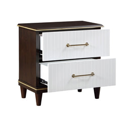 Niles - Nightstand - White / Cherry