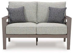 Hillside Barn - Loveseat W/Cushion - Gray / Brown