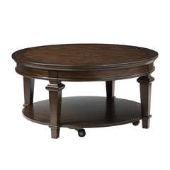 Tobias - Round Cocktail Table - Espresso