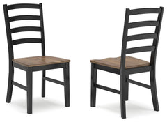 Wildenauer - Dining Room Side Chair (Set of 2) - Brown / Black