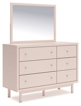 Wistenpine - Dresser And Mirror - Blush