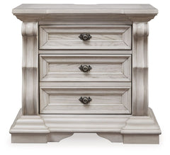 Bruchandi - Three Drawer Night Stand - Antique White