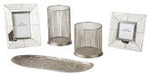 Dympna - Accessory Set (Set of 5) - Silver Finish