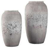 Dimitra - Vase Set (Set of 2) - Brown / Cream