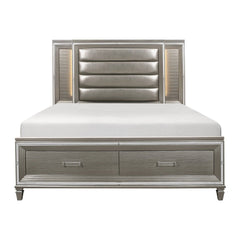 Tamsin - Platform Bed With Footboard Storage, LED Lighting