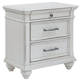 Kanwyn - Three Drawer Night Stand - Whitewash