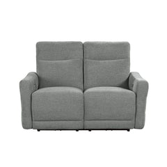 Edition - Power Double Lay Flat Reclining Loveseat With Power Headrests And USB Ports - Dove Gray