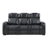 Apex - Power Double Reclining Sofa With Center Drop-Down Cup Holders, Power Headrests, Storage Arms With Cup Holders, Reading Lights, Wireless Charger, Air Massage And Heat, LED Lighting And Charging Ports