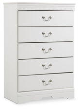 Anarasia - Five Drawer Chest - White