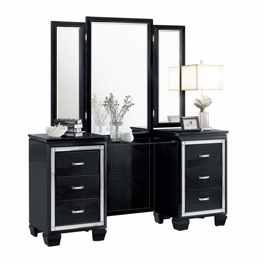 Allura - Vanity Dresser With Mirror