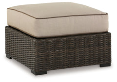 Coastline Bay - Ottoman With Cushion - Brown
