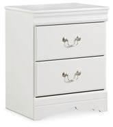 Anarasia - Two Drawer Night Stand - White