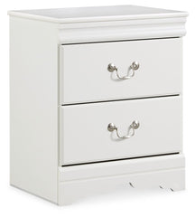 Anarasia - Two Drawer Night Stand - White