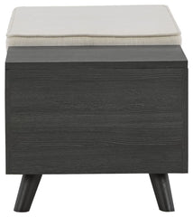 Yarlow - Storage Bench - Dark Gray