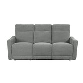 Edition - Power Double Lay Flat Reclining Sofa With Power Headrests And USB Ports - Dove Gray