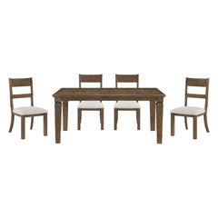 Quinn - 5 Piece Set (Table & 4 Side Chairs) - Dark Brown