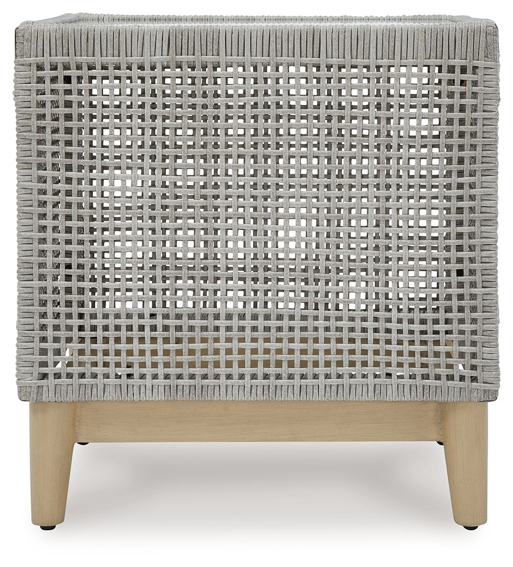 Seton Creek - Square End Table - Gray
