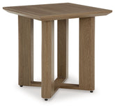 Serene Bay - Square End Table - Dark Brown