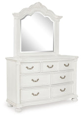 Montelaine - Dresser And Mirror - Antique White