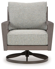 Hillside Barn - Swivel Lounge W/ Cushion - Gray / Brown