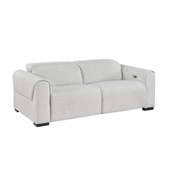 McPherson - Power Double Reclining Loveseat With Power Headrests, Charging Ports - Cloud