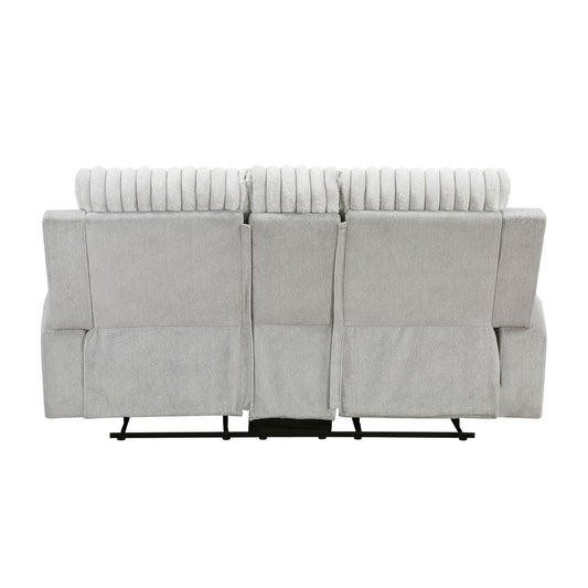 Benton - Double Reclining Loveseat - Light Gray